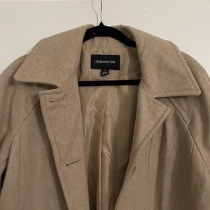London fog winter coat - cream tan color size L